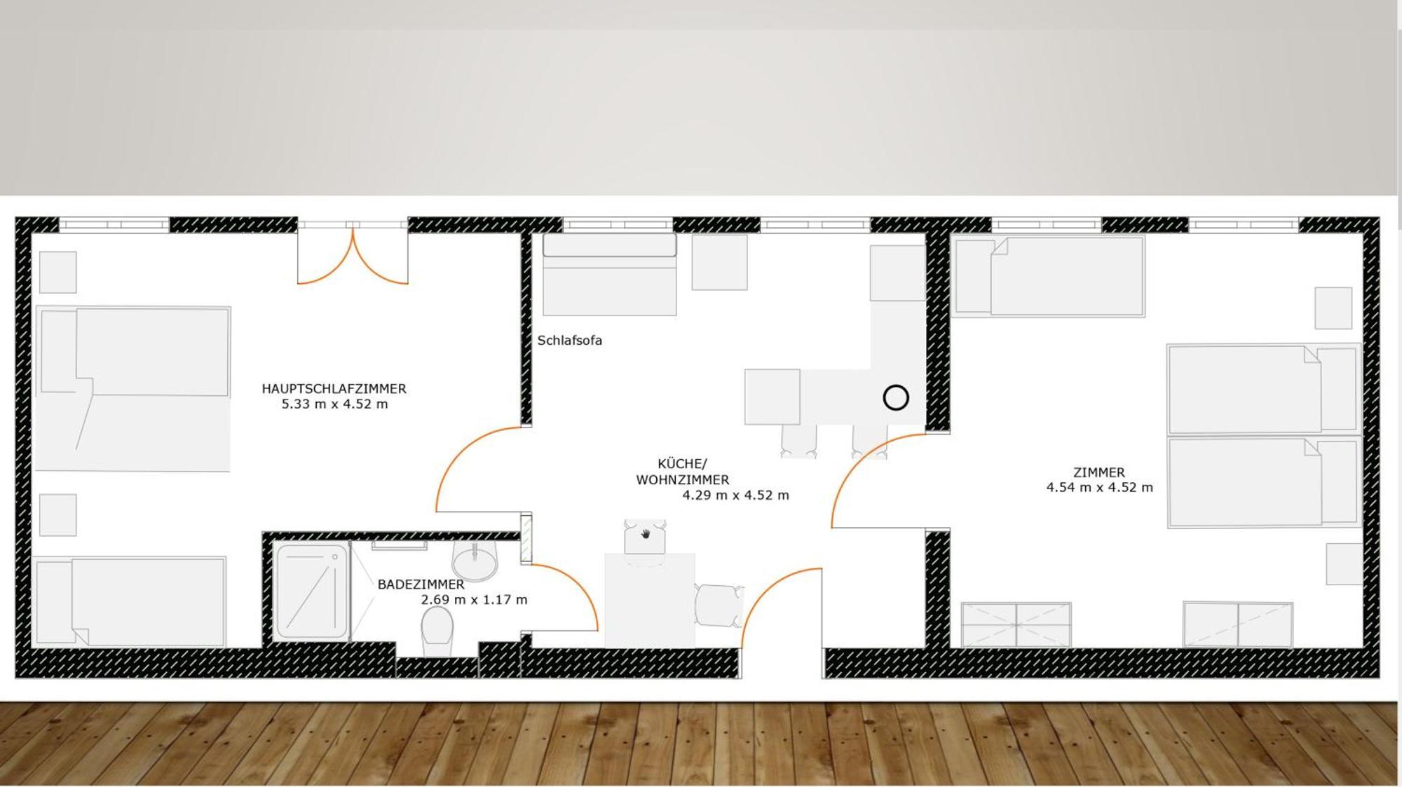 Appartement Wittenau 3